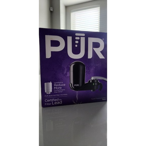 PUR® black Basic Faucet-Mount Water Filtration System - Picture 2 of 12